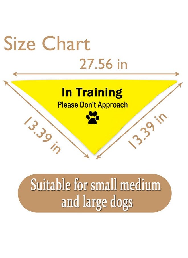 JXGZSO JXGZSO 1 Piece Dot Not Approach/Please Approach Slowly Nervous Dog Bandana Shy Rescue Nervous Shy Dog Gift (dont approach D)  - Image 2