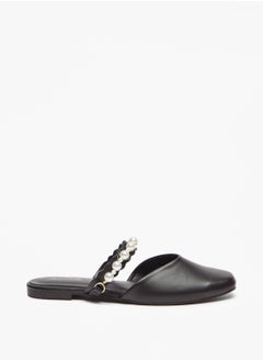Womens Flora Bella Pearl Embellished Slip On Mules Ramadan Collection