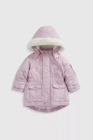 mothercare Lilac Parka Coat