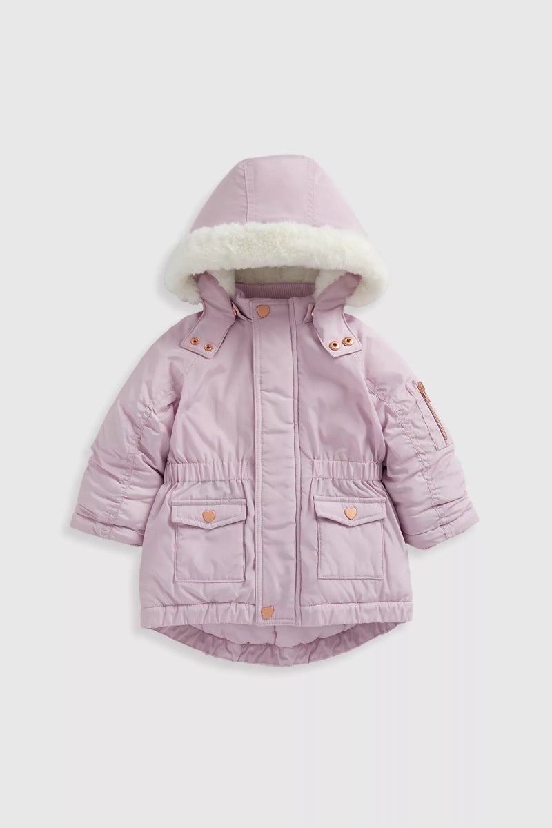 mothercare Lilac Parka Coat