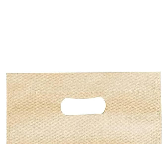 V4L Brown Color D-Cut Cloth Carry Handle, Shopping Daily Use Gift Bag (16X20, PACK OF 25) - Image 5