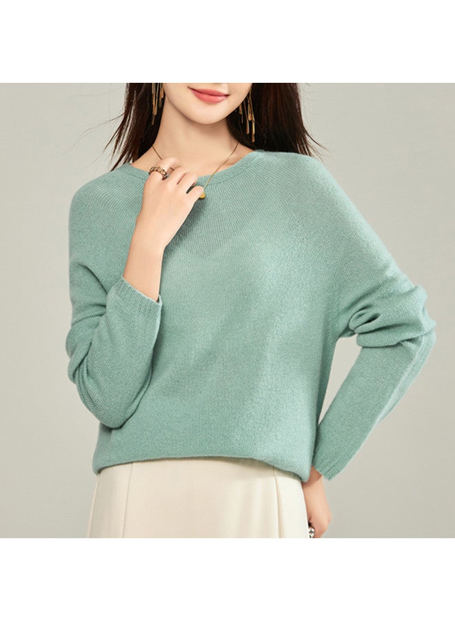 MEIBIAO Round Neck Knitted Solid Color Base Shirt Lazy And Versatile Series Women'S Top Autumn Winter - Image 4