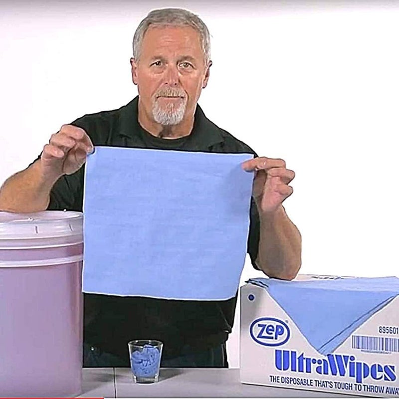 Zep Blue Ultra Wipes Shop Towel 895601Case of 450 Wipes 12 x 14 Inch Wipes Great for Mechanics and Workshops - Image 2