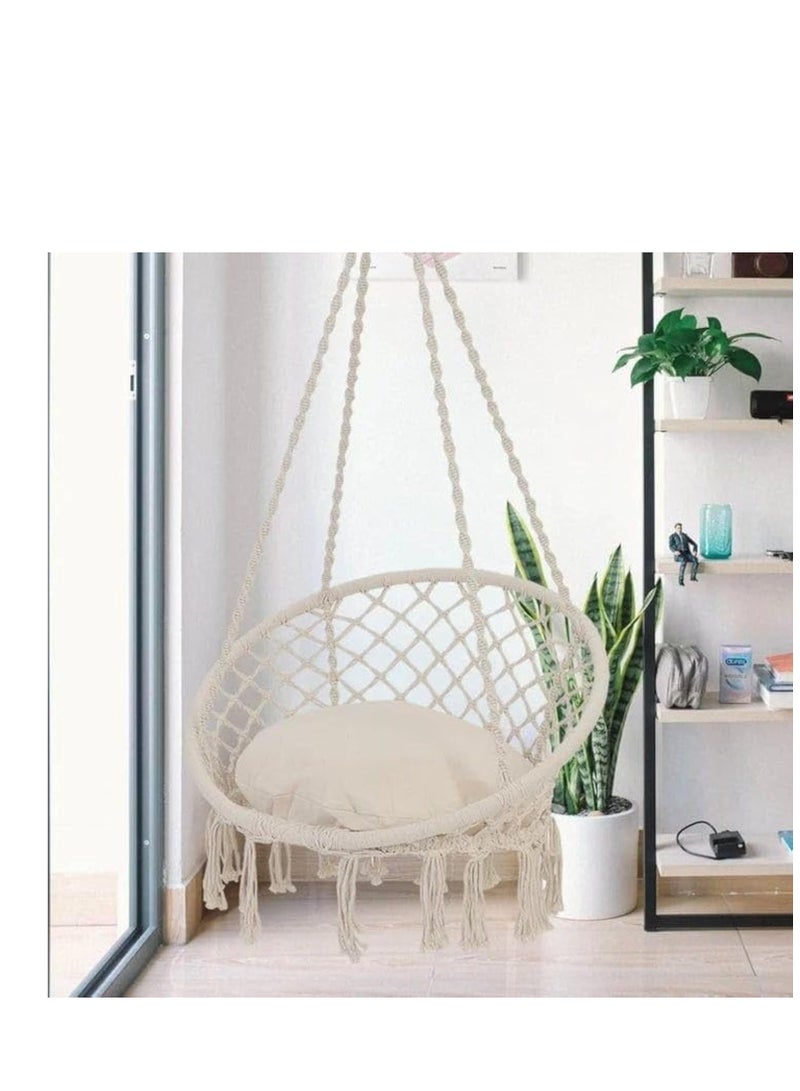 مرجيحه مكرمية بالشلتة ومرفق ادوات التعليق والسلسله تتحمل وزن حتى 200 كيلو - Image 1