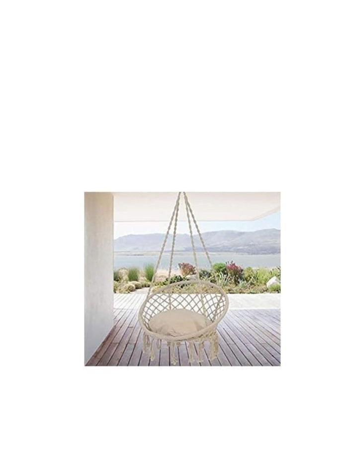 مرجيحه مكرمية بالشلتة ومرفق ادوات التعليق والسلسله تتحمل وزن حتى 200 كيلو - Image 2