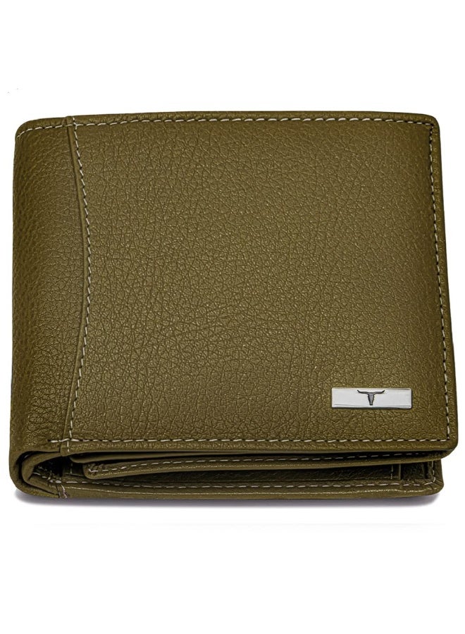 URBANFOREST URBAN FOREST Oliver Olive Green Leather Wallet for Men - Image 1