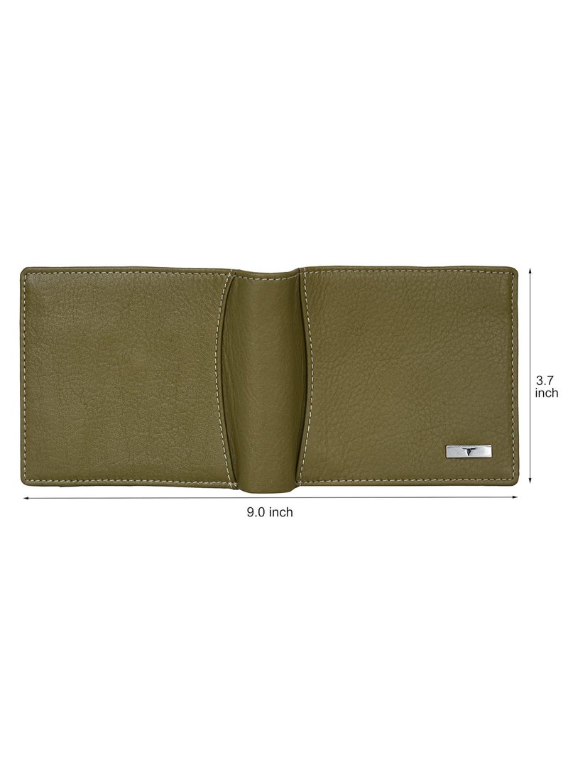 URBANFOREST URBAN FOREST Oliver Olive Green Leather Wallet for Men - Image 4