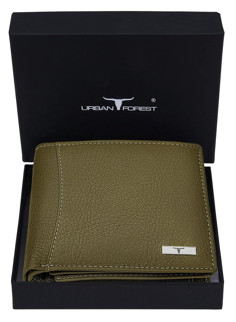 URBANFOREST URBAN FOREST Oliver Olive Green Leather Wallet for Men - Image 3