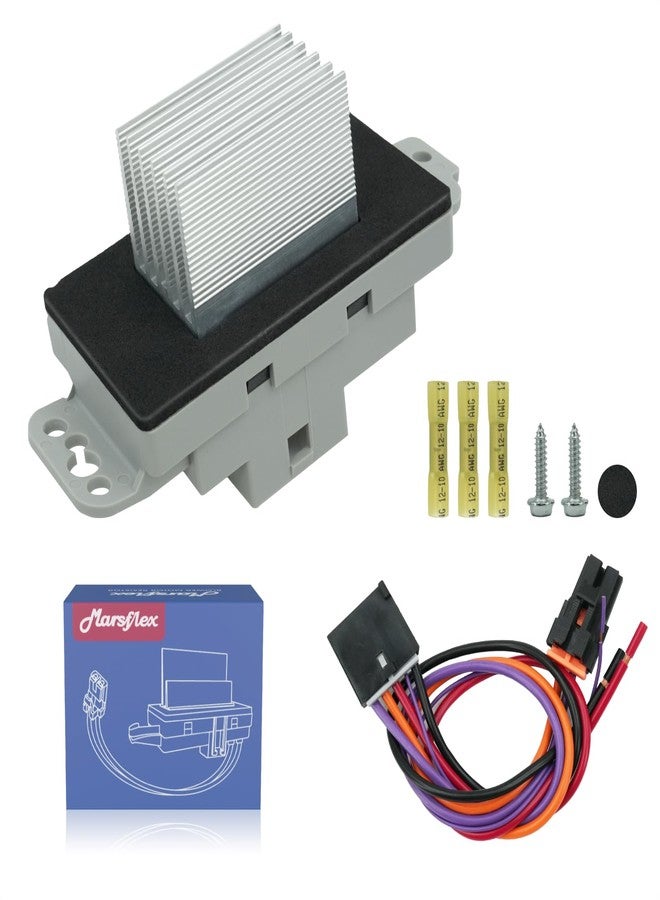 Marsflex مقاومة محرك مروحة Marsflex رقم 1581773، موديلات 2003-2007، لسيارات شيفروليه تاهو، سيلفرادو، تريل بليزر، أفالانش، وجي إم سي سييرا، ويوكون. مقاومة المروحة رقم 973-508 و89018653، لنظام التحكم في مكيف الهواء. - Image 1