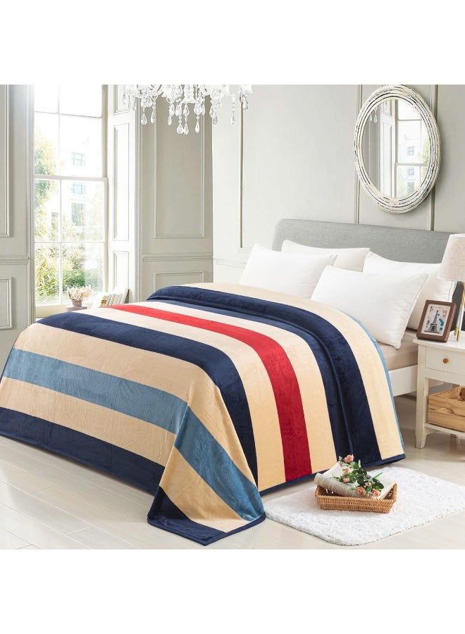 Luxury Soft Plush Blanket – 160 × 220 cm – 1.1 kg – Warm & Cozy Bed Blanket - Image 1
