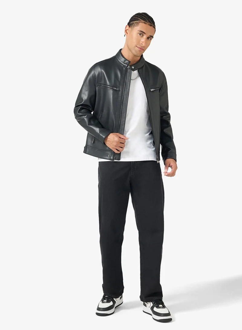 Light Wash Straight Fit Jeans