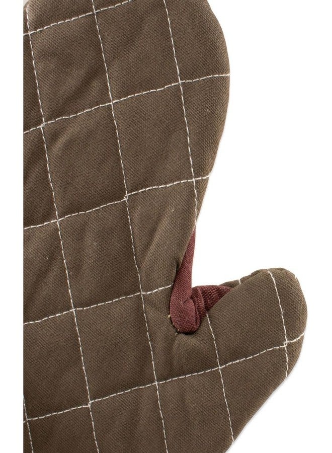 San Jamar 800FG17 BestGuard 17" Tan Oven Mitt - Pair - Image 5