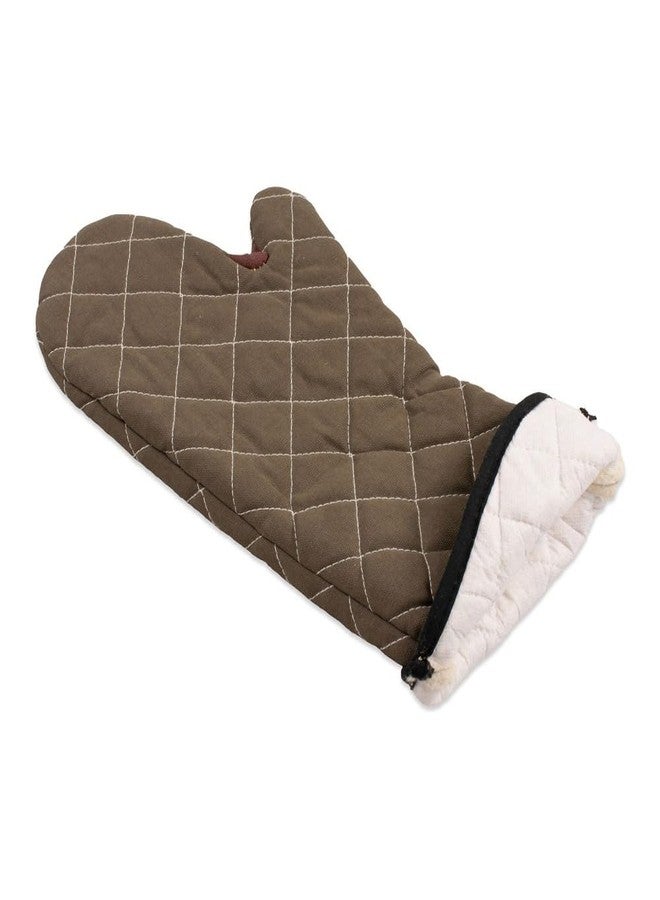 San Jamar 800FG17 BestGuard 17" Tan Oven Mitt - Pair - Image 4