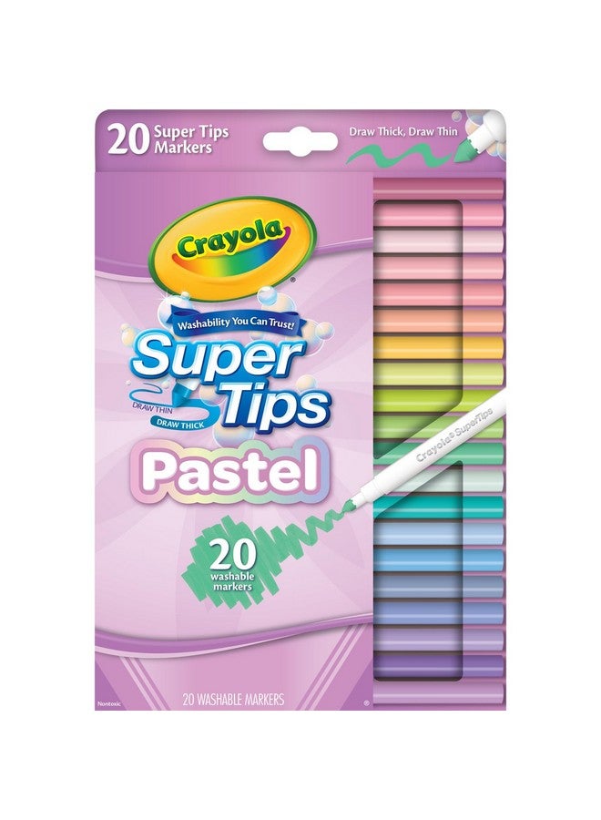 Crayola 20ct Pastel Supertip Markers - Image 2