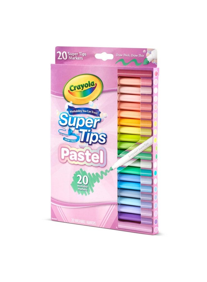 Crayola 20ct Pastel Supertip Markers - Image 4