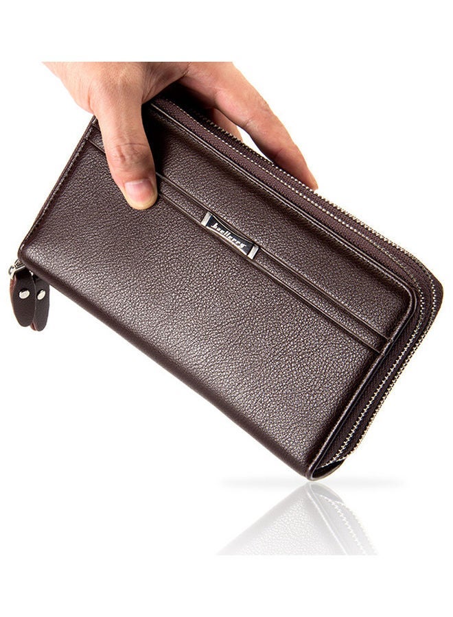 نيبمينينت Luxury Business Clutch Wallet with Separated Compartments 8.1 x 4.5 1.8 Inch Black - Image 3