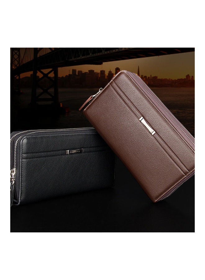 نيبمينينت Luxury Business Clutch Wallet with Separated Compartments 8.1 x 4.5 1.8 Inch Black - Image 5