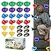TOPNEW 20 Ninja Tree Climbing Holds for Kids Climber Adult Climbing Rocks with 6 Ratchet Straps for Outdoor Ninja Warrior Obstacle Course Training - Image 4