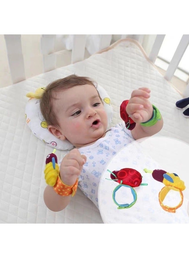 4 Piece Baby Rattles, Rattle Toys for Baby Wrist and Foot Rattles for Infants, Newborn Baby Socks Toys for Boys & GirlsToys for Infants - Image 2