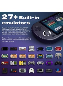 SYOSI 5 inch Handheld Game Console Open source handheld game console 720*1280 IPS high definition smart handheld Game Consoles Preinstalled Emulator System Black Memory Card not Included  - Image 2
