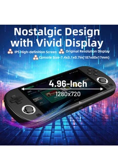 SYOSI 5 inch Handheld Game Console Open source handheld game console 720*1280 IPS high definition smart handheld Game Consoles Preinstalled Emulator System Black Memory Card not Included  - Image 3