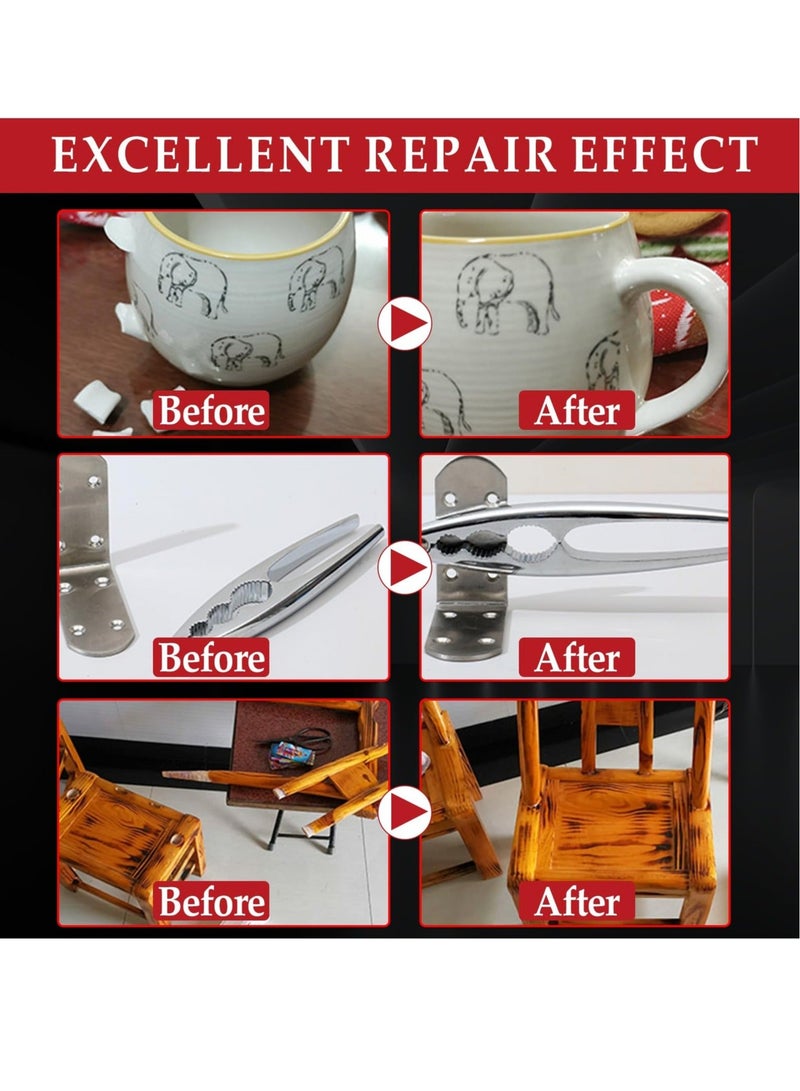 Captaintech Welding High-Strength Oily Glue, 30g Instant Oily Glue, Super Glue for Strong Plastic Glue-Mighty Instant Glue, for Electronic, Metal, Plastic, Wood, Ceramics (Pack of 2) - Image 5