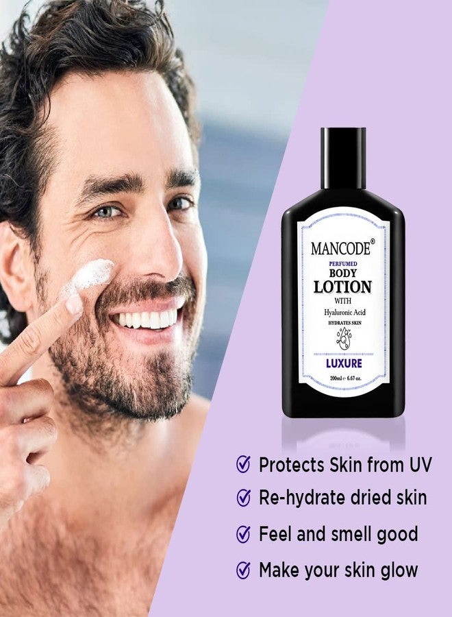 MAN CODE Mancode Luxure Body Lotion For Men 200ml | Easy Absorption | Nourishing Formulation | Hydrating Moisturization | Intense Care | Smooth Texture | Healthier Complexion | Elevates self-care. - Image 1