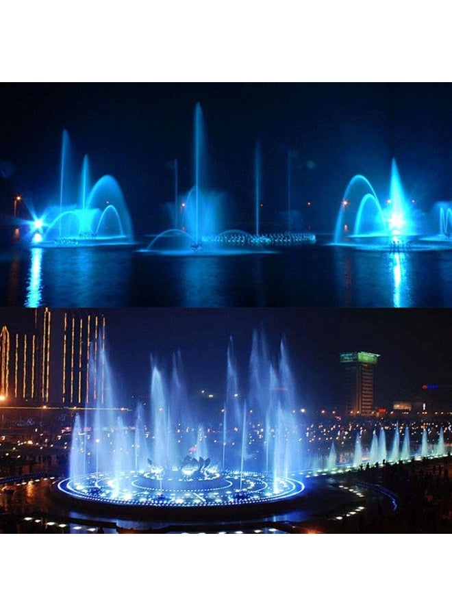 مصباح بركة LED، مصباح تحت الماء مثبت على السطح IP68، 12 فولت، مصباح كشاف تحت الماء من الفولاذ المقاوم للصدأ، أضواء ملونة للمناظر الطبيعية (اللون: ضوء أزرق، الطاقة: 6 وات) - Image 4