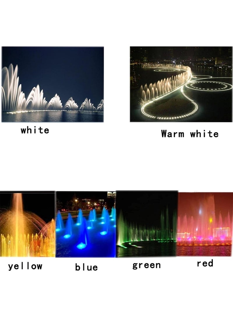 مصباح بركة LED، مصباح تحت الماء مثبت على السطح IP68، 12 فولت، مصباح كشاف تحت الماء من الفولاذ المقاوم للصدأ، أضواء ملونة للمناظر الطبيعية (اللون: ضوء أزرق، الطاقة: 6 وات) - Image 5