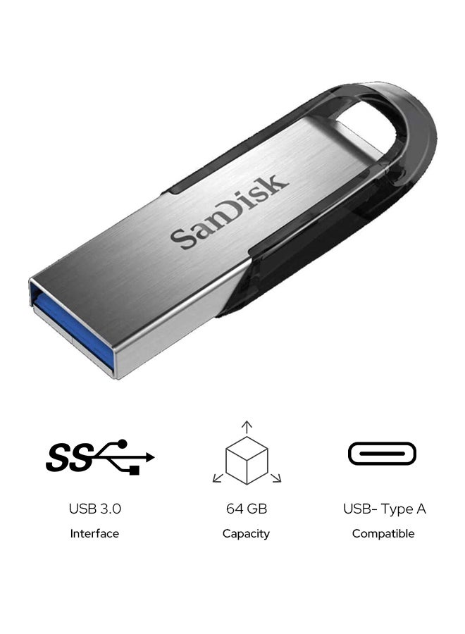 sandisk 64GB Ultra Flair, USB 3.0 Flash Drive with ultra-fast Read Speed-150MB/sec SDCZ73-064G-G46