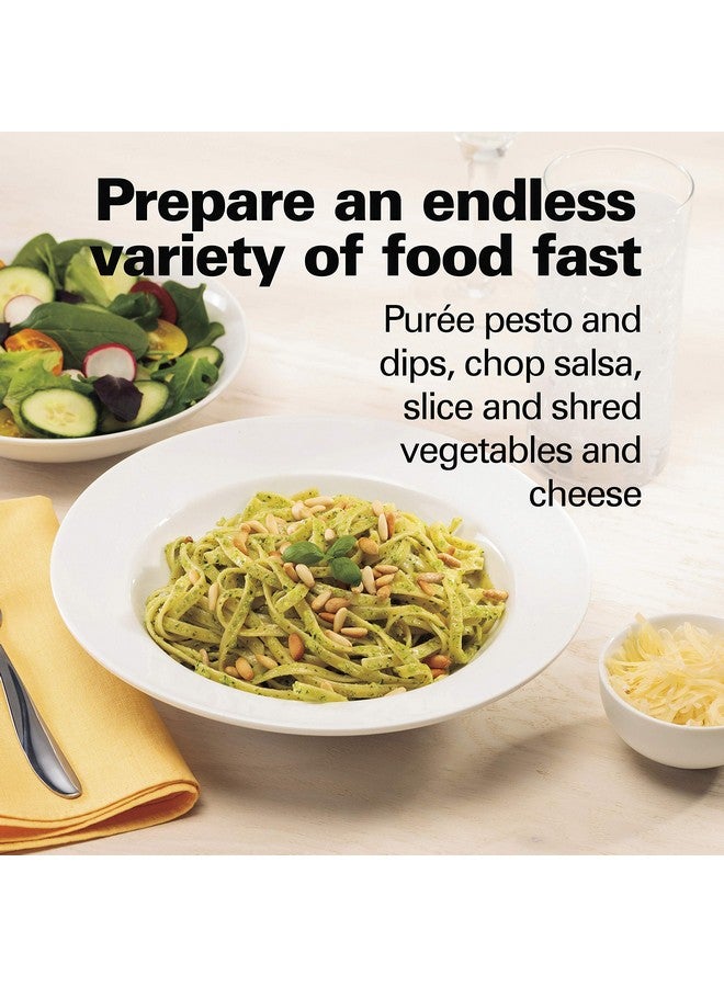 Hamilton Beach Food Processor & Vegetable Chopper for Slicing, Shredding, Mincing, and Puree, 8 Cup, Black - Image 2