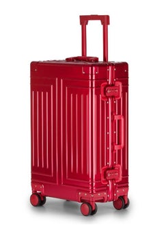 Hardcase Travel Suitcase Al-Mg Alloy Luggage Trolley With 4 Spinner Wheel