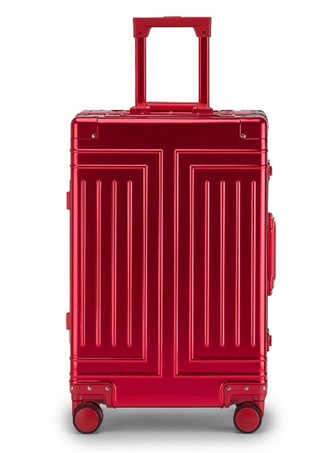 NKX - Hardcase Travel Suitcase Al-Mg Alloy Luggage Trolley With 4 Spinner Wheel - Image 1