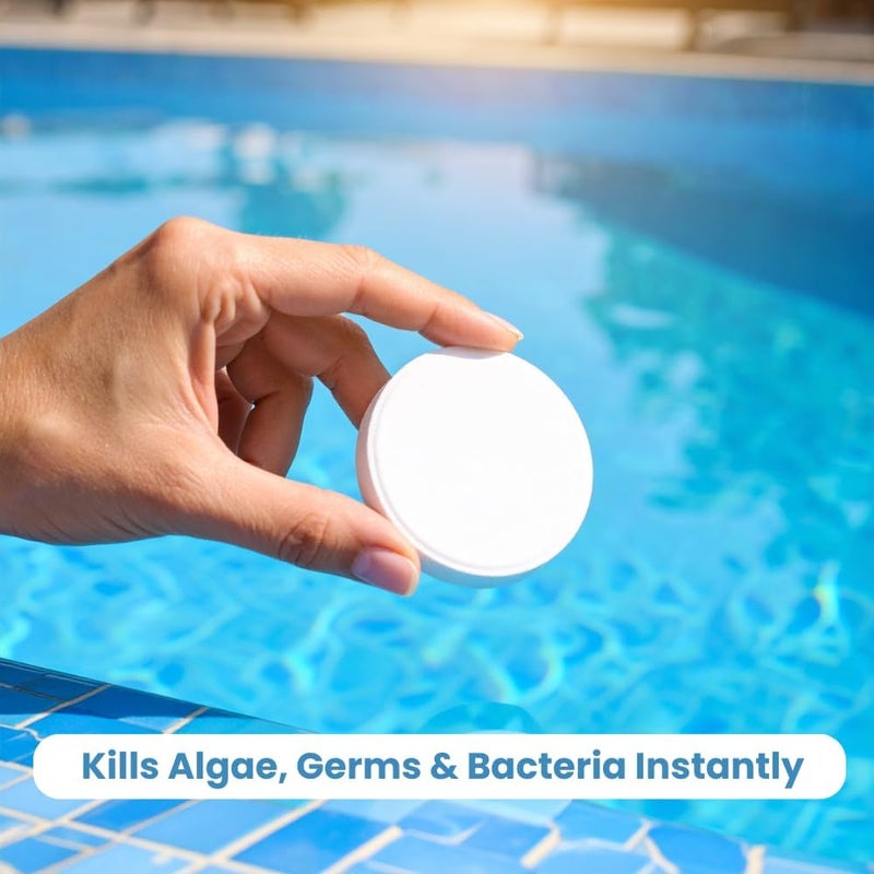 TRIOXI TCCA 90% Chlorine Tablets – Effective Algae Control, Disinfection for Swimming Pools & Water Treatment 1KG - Image 3