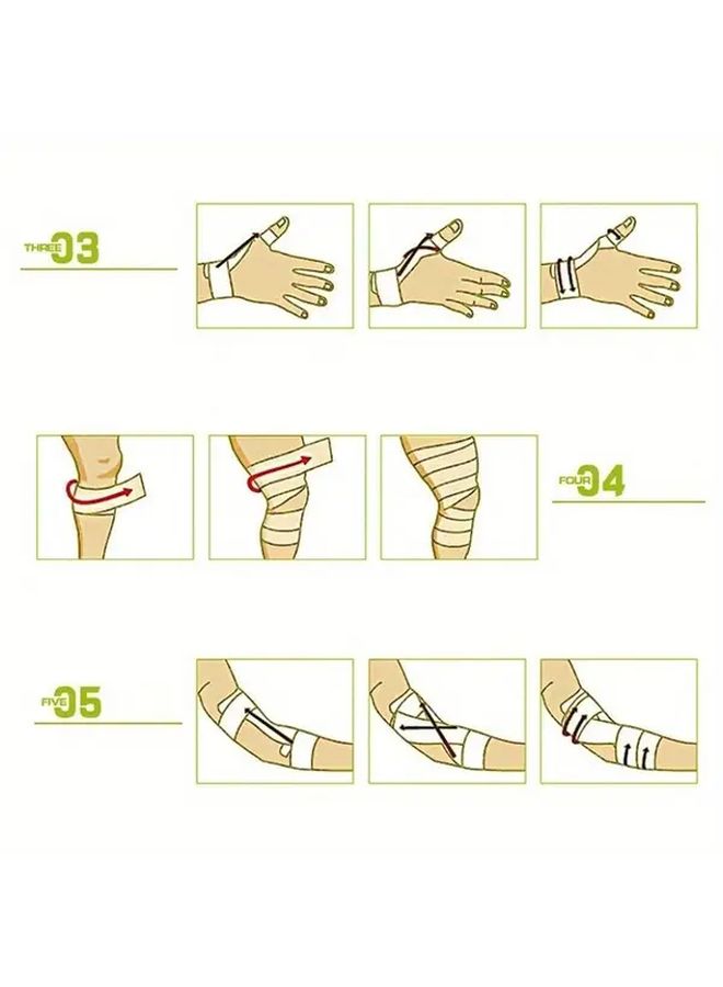 Self Adhesive Nonwoven Dressings Random Color 2pcs For Outdoor Sports Injuries - Image 5