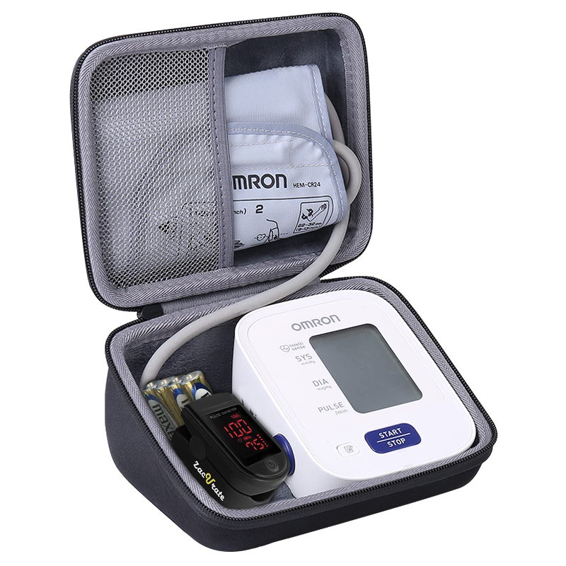 co2CREA Hard Case for Omron 3 Series Omron M2 Classic Upper Arm Blood Pressure Monitor BP7100 BP710N HEM-7120 Hem-7121 HEM-7124, Portable Travel Case Replacement - Image 1