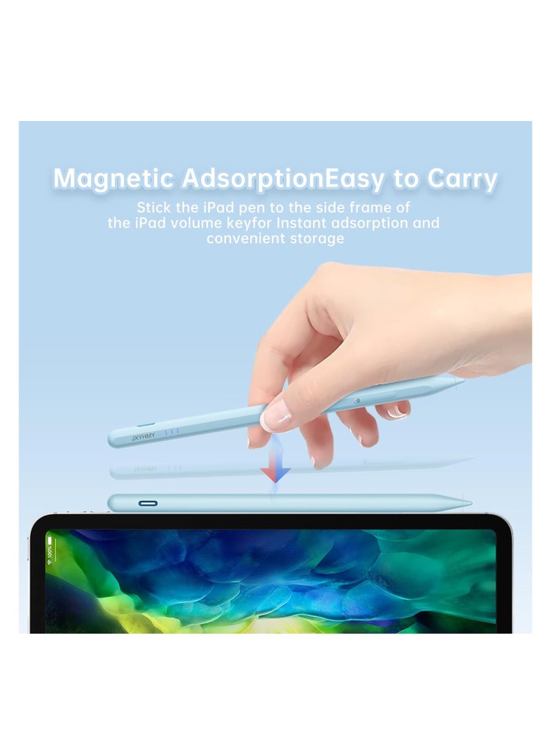 FARROBIZZ iPad Pencil, Bluetooth Apple iPad Pen with Palm Rejection & Tilting, Stylus Pen for iPad Compatible with 2018 or Later Apple iPad 8th/7th/6th, Mini 5th/6th, Air 5th/4th/3rd, Pro 11/12.9 in (Blue)  - Image 4