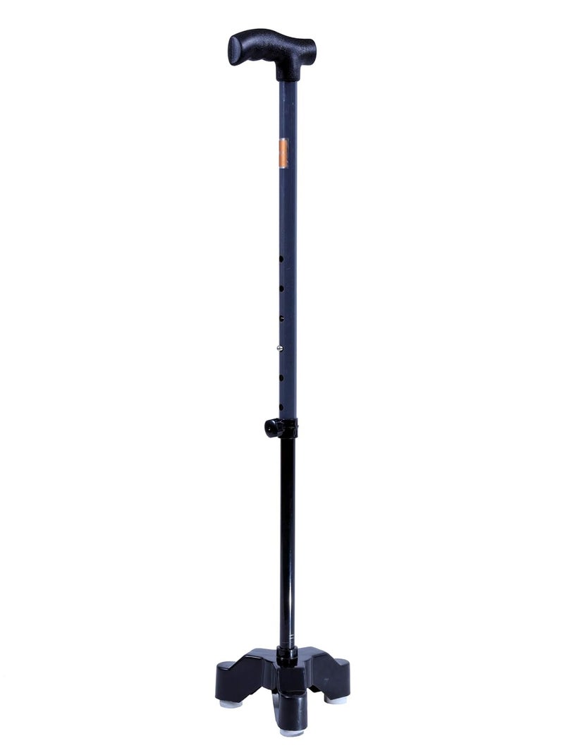 AMBITECH عصا المشي ثلاثية القوائم القابلة للتعديل في الارتفاع من MS المتميزة (صنع في الهند) (رمادي) - Image 1