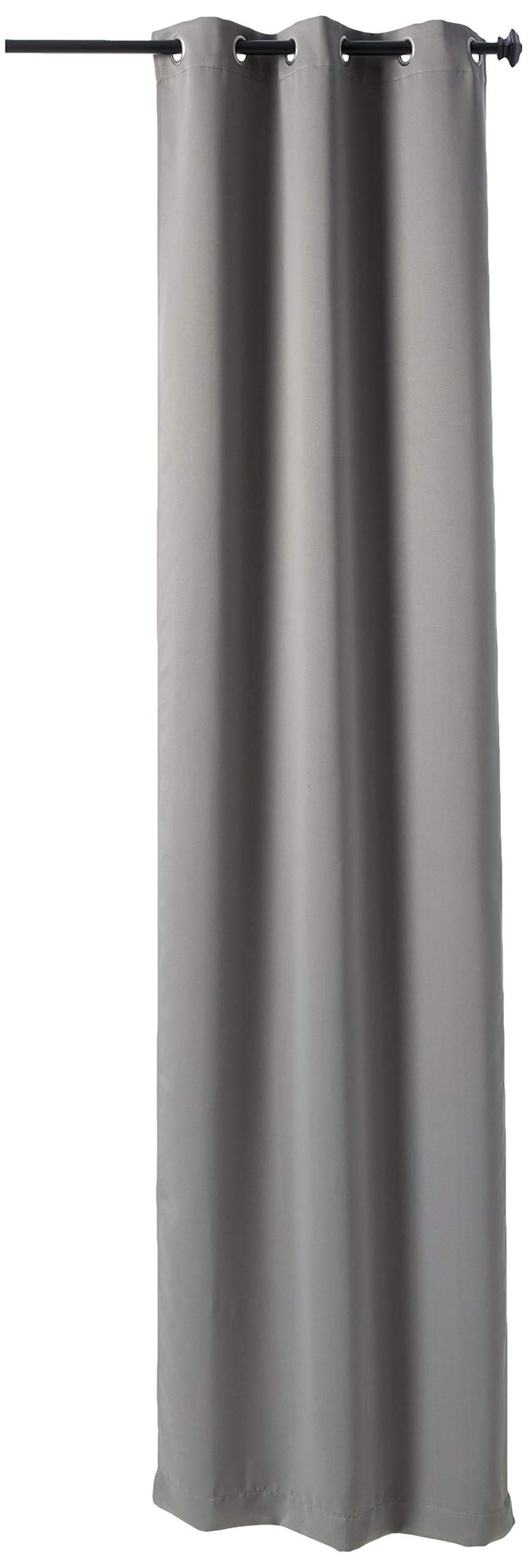 Sun Zero Easton Energy Saving Blackout Grommet Curtain Panel 40 x 120 Gray