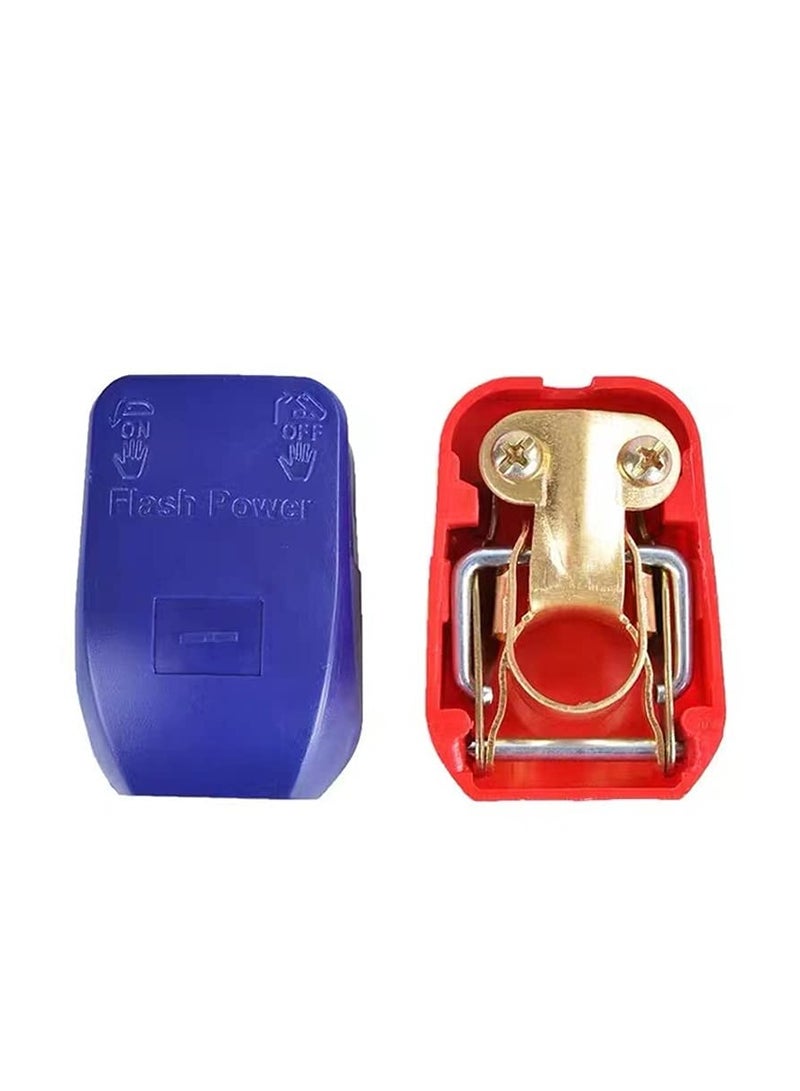 Quick Release 12V Battery Terminal Clamps Connectors, 2 Pcs Quick Disconnect Terminals for Car Caravan Motorhome Red Blue - Image 5