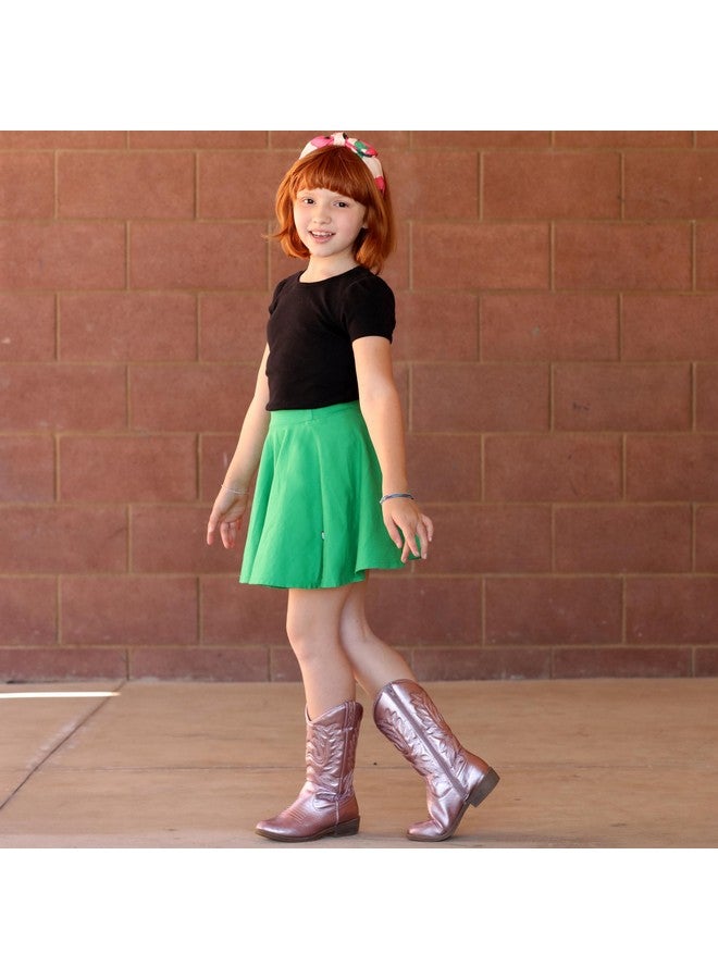 City Threads Made in USA Little Girls Cotton Twirly Skirt Perfect for Sensitive Skin/SPD/Sensory Friendly for School or Play Fall/Spring, White, Size 8 - Image 3