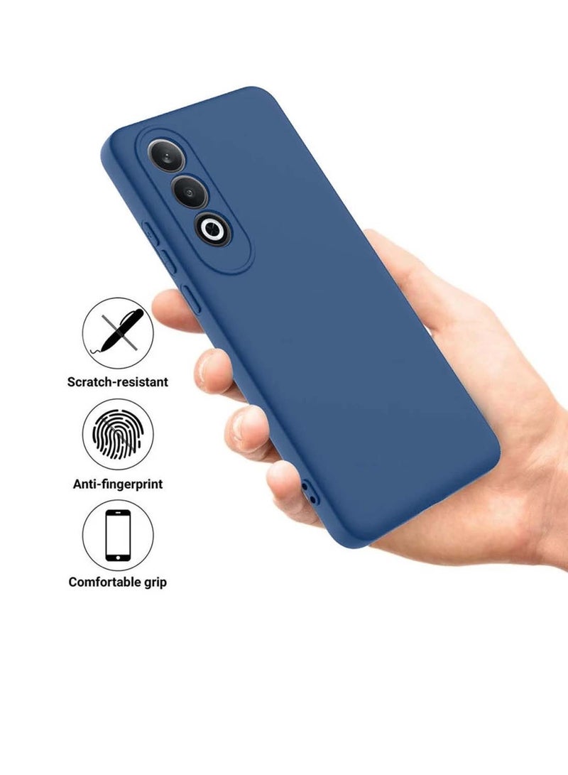 Wtech OnePlus Nord CE4 5G 2024 Premium Liquid Silicone Case Cover - Storm Blue - Image 2