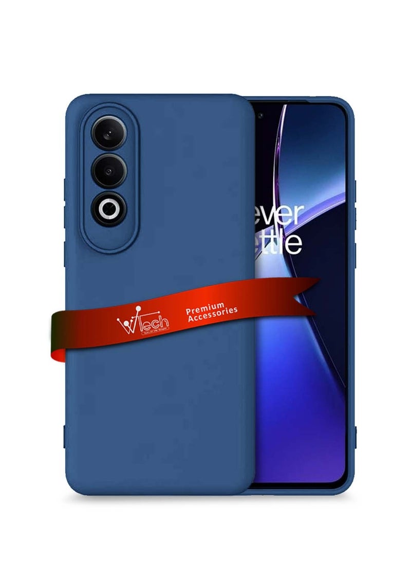 Wtech OnePlus Nord CE4 5G 2024 Premium Liquid Silicone Case Cover - Storm Blue - Image 1