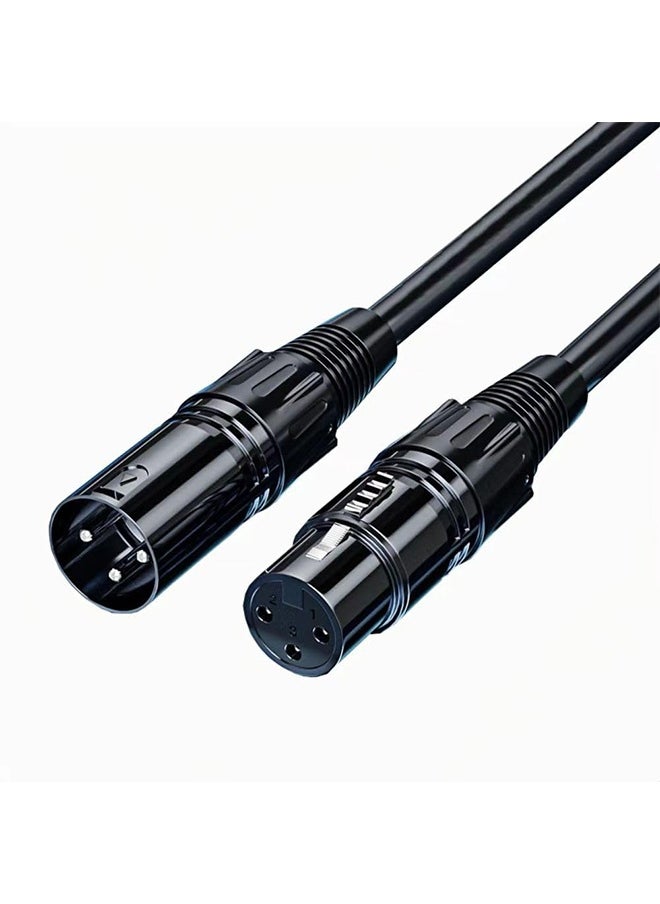 Peachjoy XLR Cables, Microphone Cables (10 ft 4N OFC WIRE) XLR Male to XLR Female Balanced 3 PIN Mic Cables, Compatible with Preamps Speaker Systems and More, 6MM PVC Jacket, XLR Cable (3m)  - Image 1