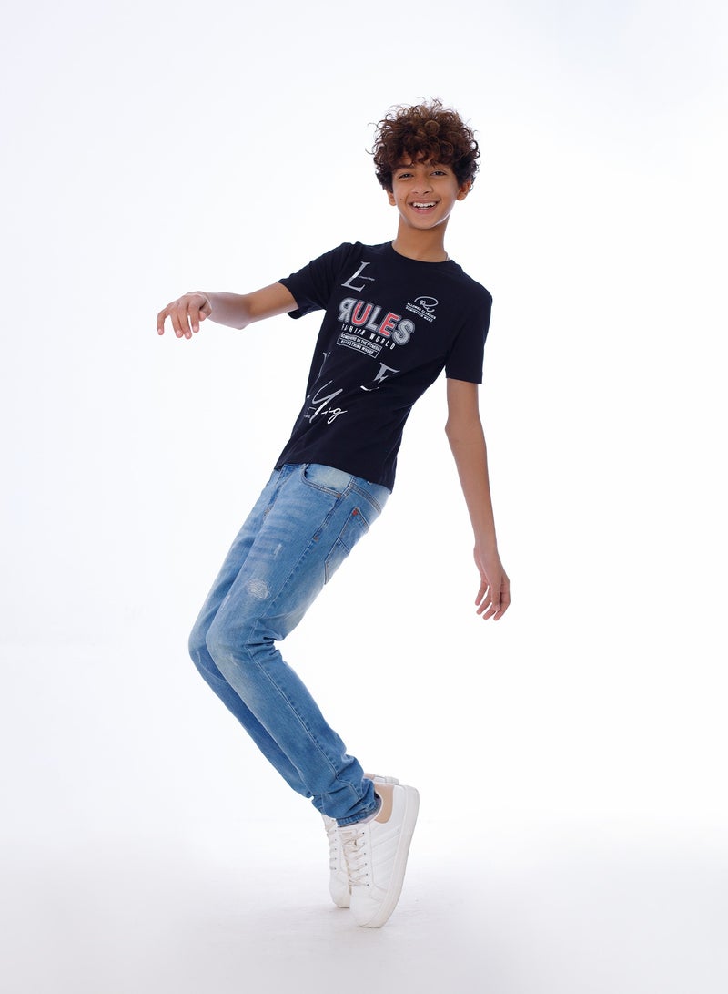 BEBO Boys Half Sleeves T-Shirt  - Image 2