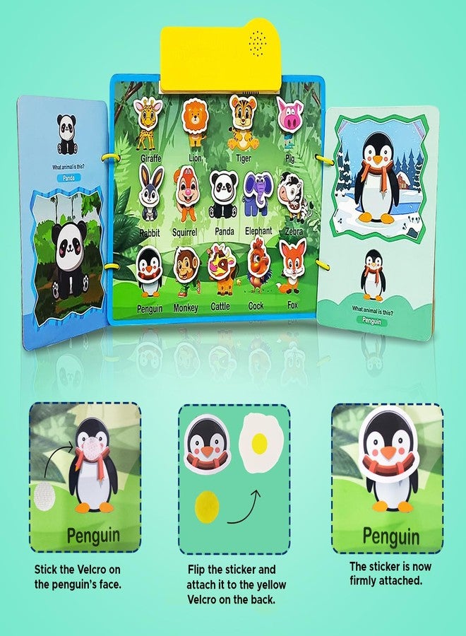 NHR Interactive Musical Zoo Animal Educational Phonetic Learning Book for Kids, DIY Point Reading Audio Book, Smart Learning Toy for Toddlers & Preschoolers (2+ Years) - Image 4
