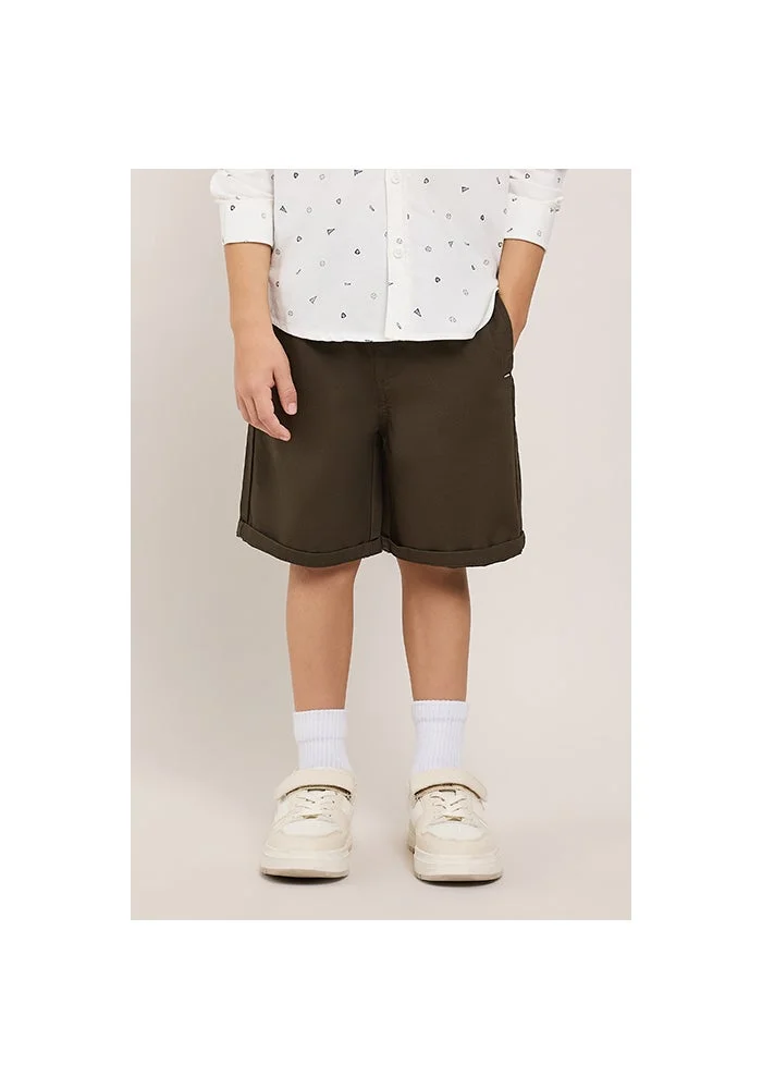 أر أند بي Solid Shorts with Drawstring Waist