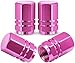 MEAJOO 4PCS Tire Valve Stem Caps with Rubber ORing Corrosion Resistant LeakProof Aluminum Alloy Universal Wheel Valve Covers for Cars SUV Trucks Bikes Motorcycles BicyclesPink - Image 2