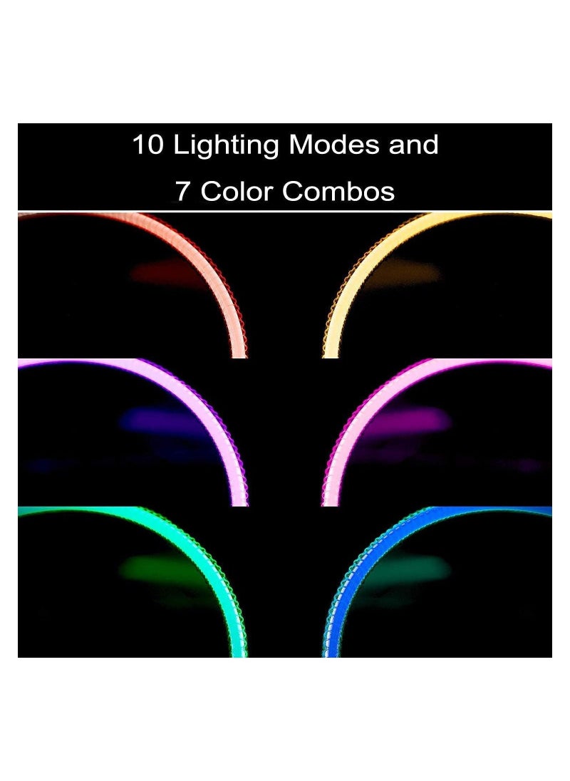 ماركة غير محددة - بادة ماوس باضاءة LED للالعاب بالوان RGB بـ7 الوان و4 اوضاع للتاثيرات بقاعدة مطاطية مقاومة للانزلاق بشكل نجوم وكوكب المريخ، 800×300 ملم XXL لماوس ماك بوك روكات وريرز من تيتان وولف - قابلة للمسح - Image 1