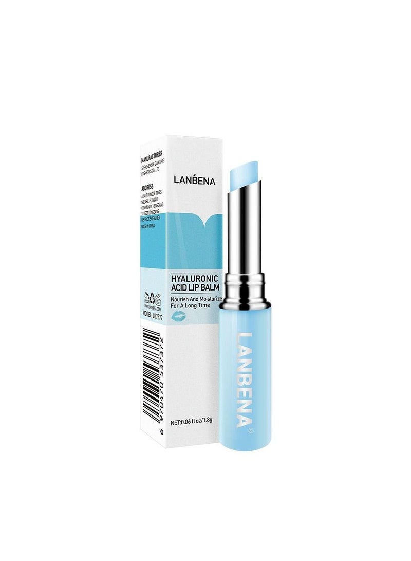 LANBENA بلسم الشفاه حمض الهيالورونيك من LANBENA مرطب للشفاه ومكثف للشفاه يقلل الخطوط الدقيقة ويخفف الجفاف حماية طويلة الأمد عناية مغذية للشفاه - Image 1